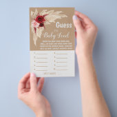 Pampas raad de Baby Baby shower game Kaart (Hand)