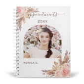Pampas roos goudflorals foto 2023 planner