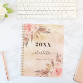 Pampas roos goudflorals naam 2023 planner
