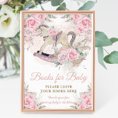 Pampas Roze Bloemen Schommelpaard Boeken voor Baby Foto Afdruk