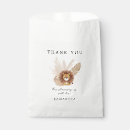 Pampas schattig Lion baby shower Bedankzakje