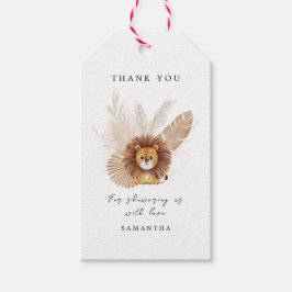 Pampas schattig Lion baby shower Cadeaulabel