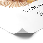 Pampas schattig Lion baby shower Poster (Hoek)