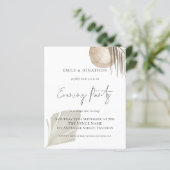 Pampas Script Wedding Evening Party van budget uit (Staand voorkant)
