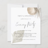 Pampas Script Wedding Evening Party van budget uit (Voorkant)