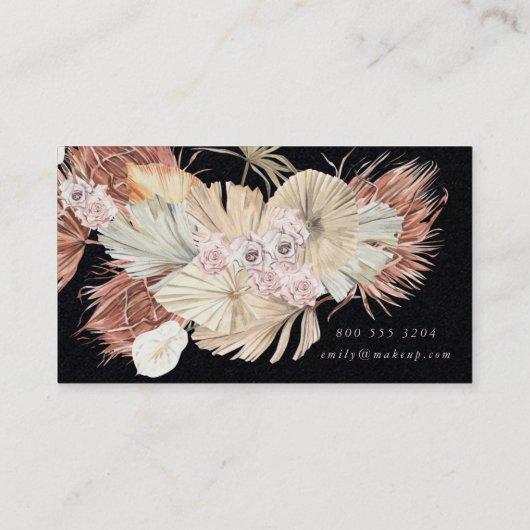 Pampas Stylist Professional Black Onyx Premium Visitekaartje (Achterkant)