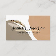 Pampas Terracotta Sand Abstract Handmade Jewelry