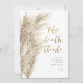 Pampas voor ze het Aisle Vrijgezellenfeest loopt Kaart (Voorkant)