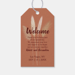 Pampas Wedding Welcome Favor Party Favor Cadeaulabel