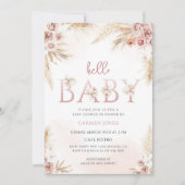 Pampasgras Baby Shower Kaart (Voorkant)