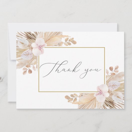 Pampasgras Bedankkaart (Voorkant)