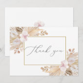 Pampasgras Bedankkaart (Voorkant / Achterkant)