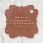 Pampasgras Bloem Aardenwerk Trouw Dank Je Bedankjes Labels (Achterkant)