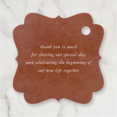 Pampasgras Bloem Aardenwerk Trouw Dank Je Bedankjes Labels (Achterkant)