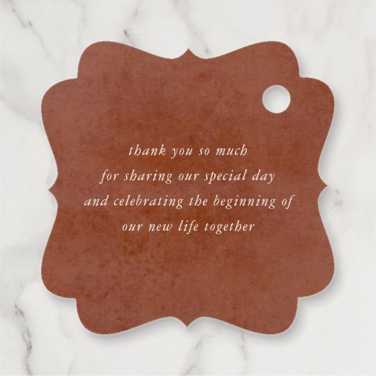 Pampasgras Bloem Aardenwerk Trouw Dank Je Bedankjes Labels (Achterkant)