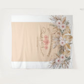 Pampasgras bloem bruidsdouche bruiloften bruid wandkleed (Voorkant (horizontaal))