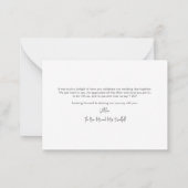 Pampasgras Bloem Bruiloft Dankkaart Notitiekaartje (Achterkant)