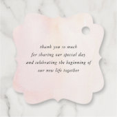 Pampasgras Bloem Roze Trouw Bedankt Bedankjes Labels (Achterkant)