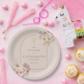 Pampasgras Bloemdoop doopsel Papieren Bordje (Feest)