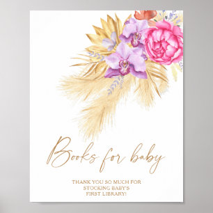 Pampasgras - boeken voor baby poster