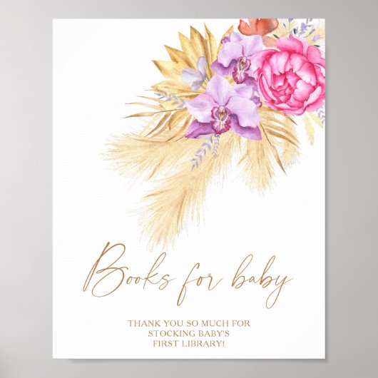 Pampasgras - boeken voor baby poster (Voorkant)