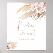 Pampasgras bohemian Baby's zijn zoet Poster (Voorkant)