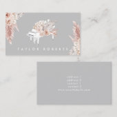 pampasgras boho bloemen pianist visitekaartje (Voorkant / Achterkant)