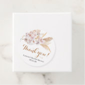 Pampasgras Boho bruiloftsshower favor labels (In situ)