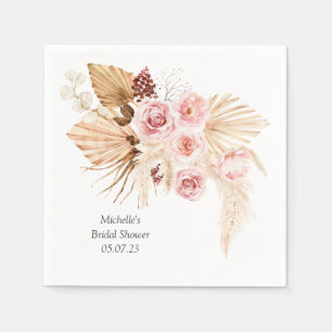 Pampasgras Boho Floral elegant Vrijgezellenfeest Servet