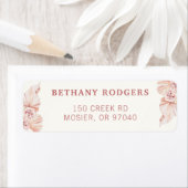 Pampasgras Boho Modern Envelop Retouradres Etiket (Insitu)