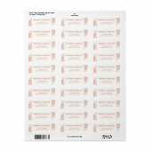Pampasgras Boho Modern Envelop Retouradres Etiket (Full Sheet)