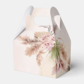 Pampasgras boho roze boog baby shower bedankdoosjes (Achterkant)
