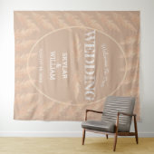 Pampasgras Bruiloft Boho Selfie Fotocabine Wandkleed (In Situ (horizontaal))