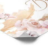 Pampasgras Bruiloftsontvangstbord Poster (Hoek)