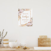 Pampasgras Bruiloftsshower Welkom bord Poster (Keuken)