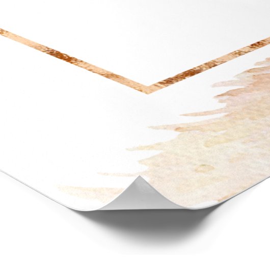 Pampasgras Bruiloftsshower Welkomstbord Poster (Hoek)