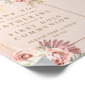 Pampasgras Eerste Communie Favor Teken Poster