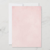 Pampasgras en palmzachte roze verlovingspartij kaart (Achterkant)