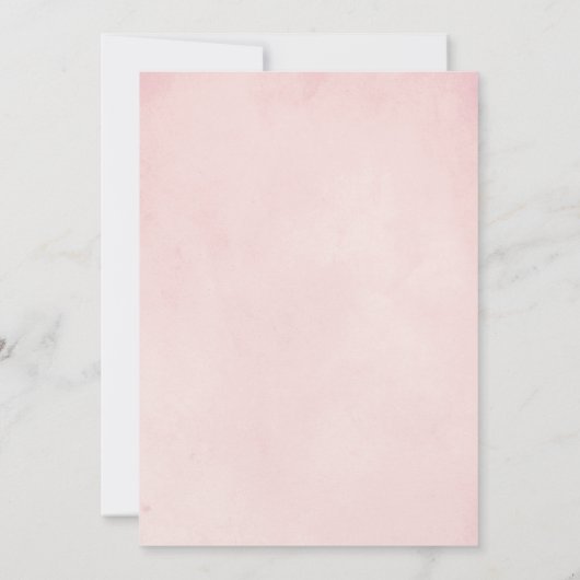 Pampasgras en palmzachte roze verlovingspartij kaart (Achterkant)