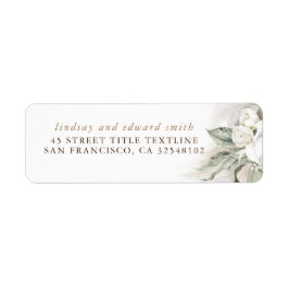 Pampasgras en Witte Bloemen Boho Etiket