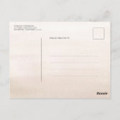 Pampasgras en witte orchideeën slaan de datum op briefkaart (Achterkant)