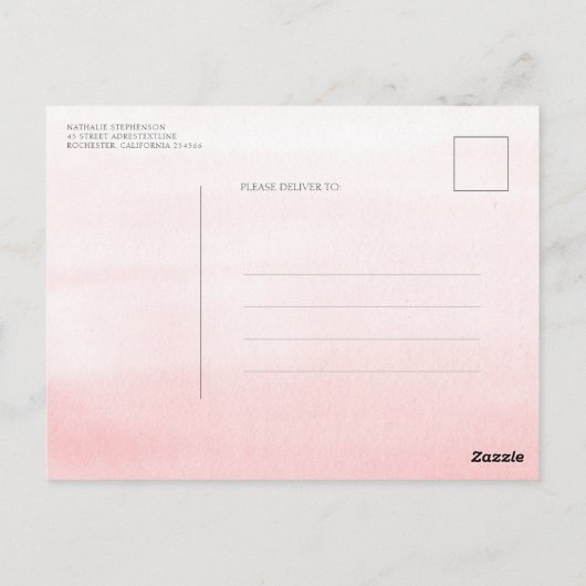 Pampasgras en witte orchideeën slaan de datum op briefkaart (Achterkant)