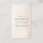 Pampasgras en witte orchideeën Tropische bladeren Visitekaartje (Achterkant)