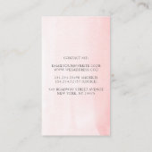 Pampasgras en witte orchideeën Tropische bladeren Visitekaartje (Achterkant)