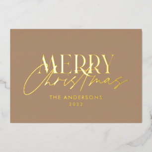 Pampasgras eucalyptus somber moderne terracotta ro folie feestdagenkaart