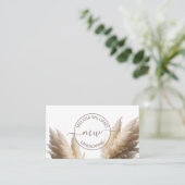 Pampasgras Foto Boho Logo Visitekaartje (Staand voorkant)