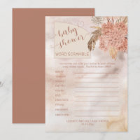 Pampasgras | Hydrangea Baby Shower Woordzoekopdrac