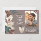 Pampasgras laat aardse Bohemien de datum bewaren Kaart (Voorkant)