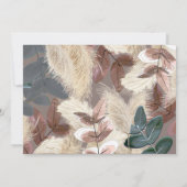 Pampasgras laat aardse Bohemien de datum bewaren Kaart (Achterkant)