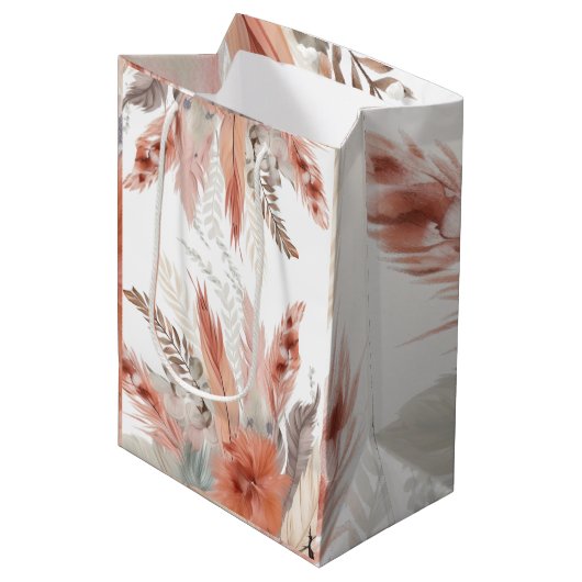 Pampasgras Medium Cadeauzakje (Voorkant Gekanteld)